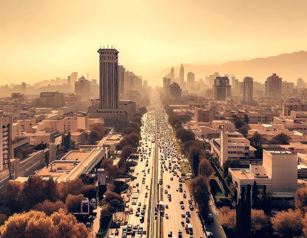 ماشینی با 90 کیلو روکش طلا در خیابانهای تهران/ عکس