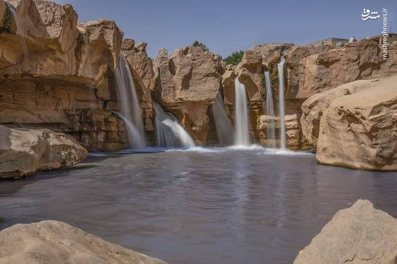 آبشار زیبای افرینه در لرستان؛ دوستی میان صخره و رود