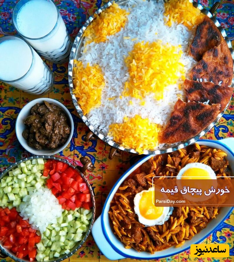 آموزش آشپزی ؛ طرز تهیه پیچاق قیمه غذای محبوب و سنتی اردبیلی ها