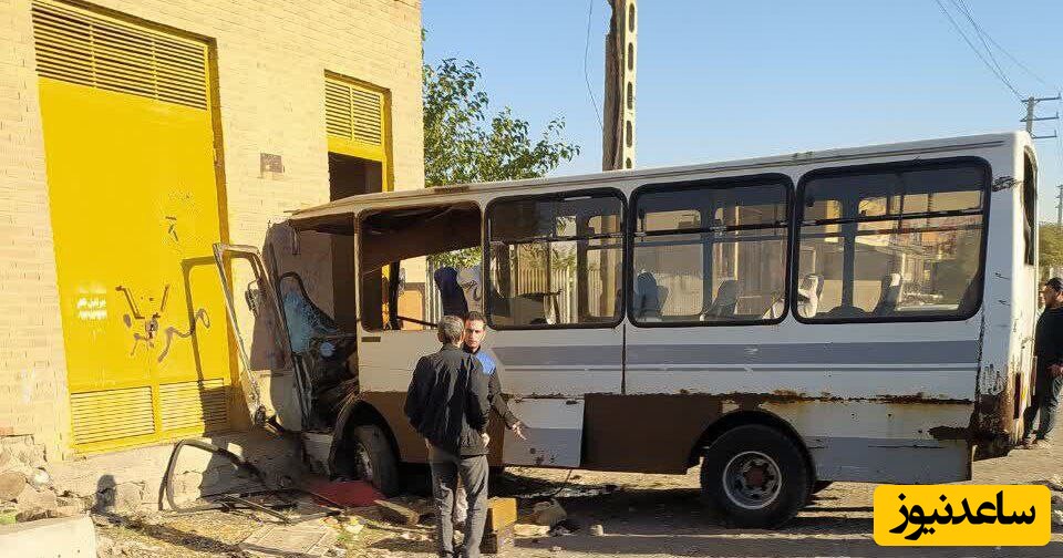 برخورد مینی‌بوس با دیوار در جاده تبریز آذرشهر 11 نفر را روانه بیمارستان کرد