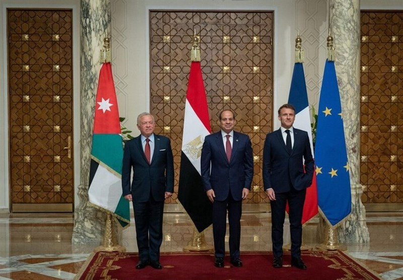 تاکید مصر، اردن و فرانسه بر لزوم توقف جنگ غزه