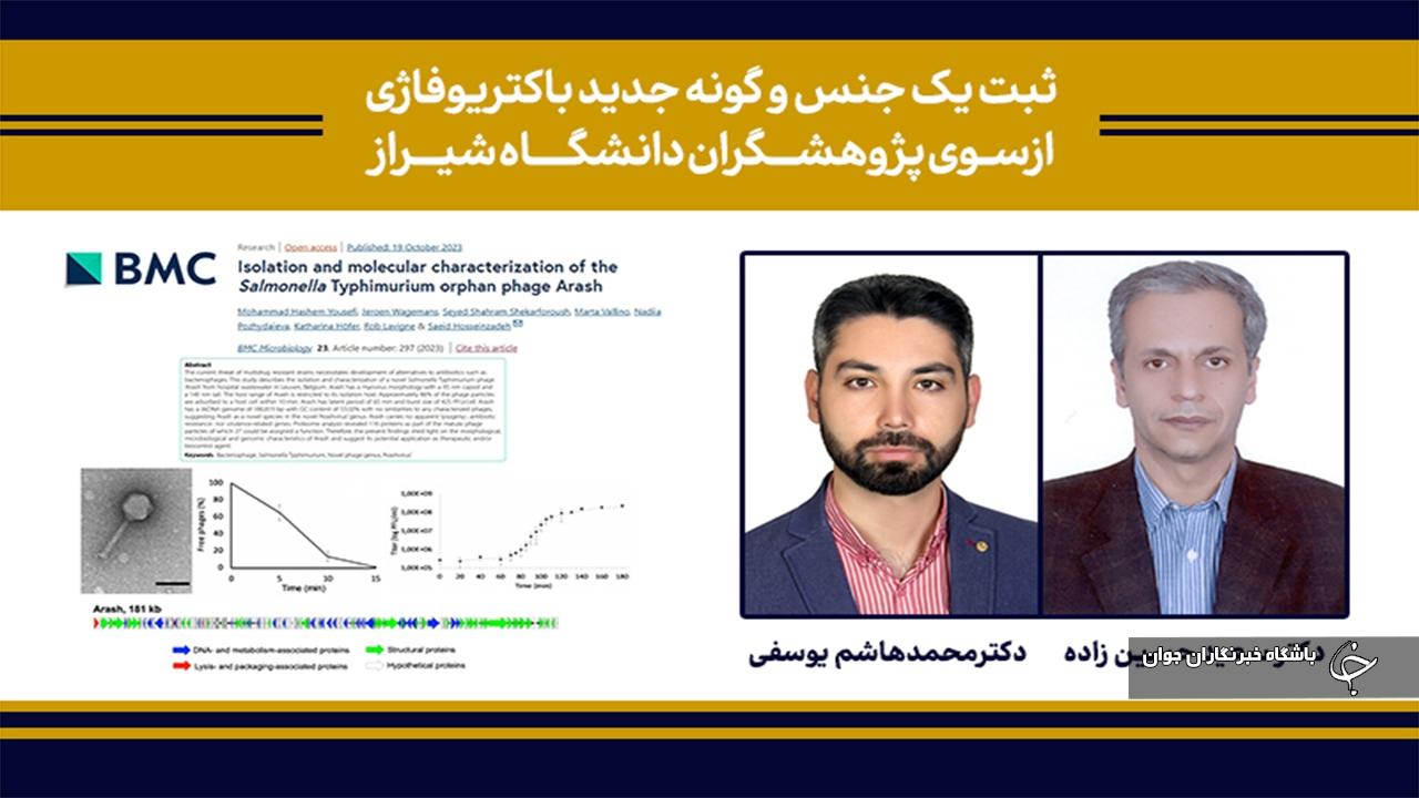 ثبت یک جنس و گونه جدید باکتریوفاژی ازسوی پژوهشگران دانشگاه شیراز