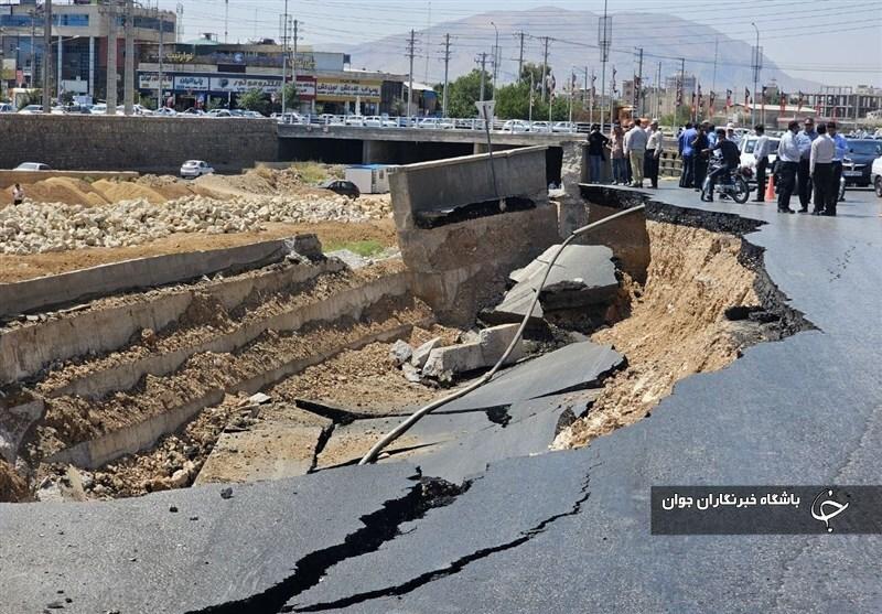 ریزش دیواره رودخانه خشک ایمن‌سازی شده است