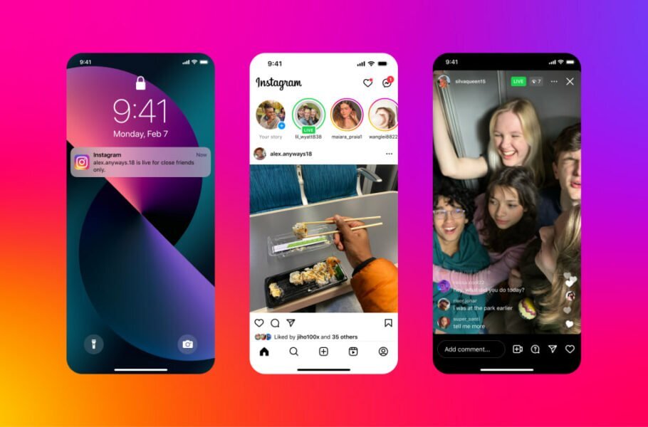 قابلیت جدید اینستاگرام: برگزاری لایو فقط با اعضای کلوز فرندز