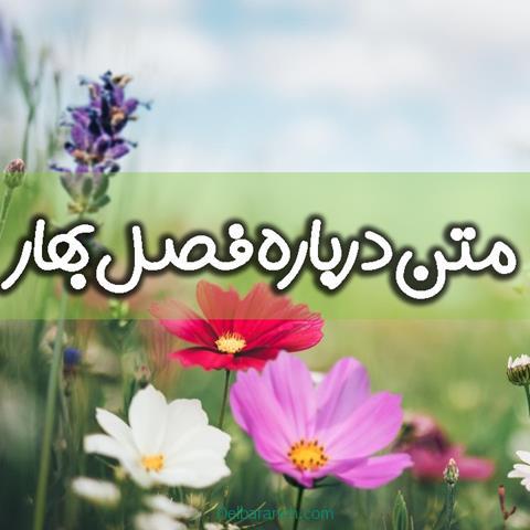 متن درباره فصل بهار | ۱۴۰ شعر و متن در مورد فصل بهار عاشقانه و زیبا