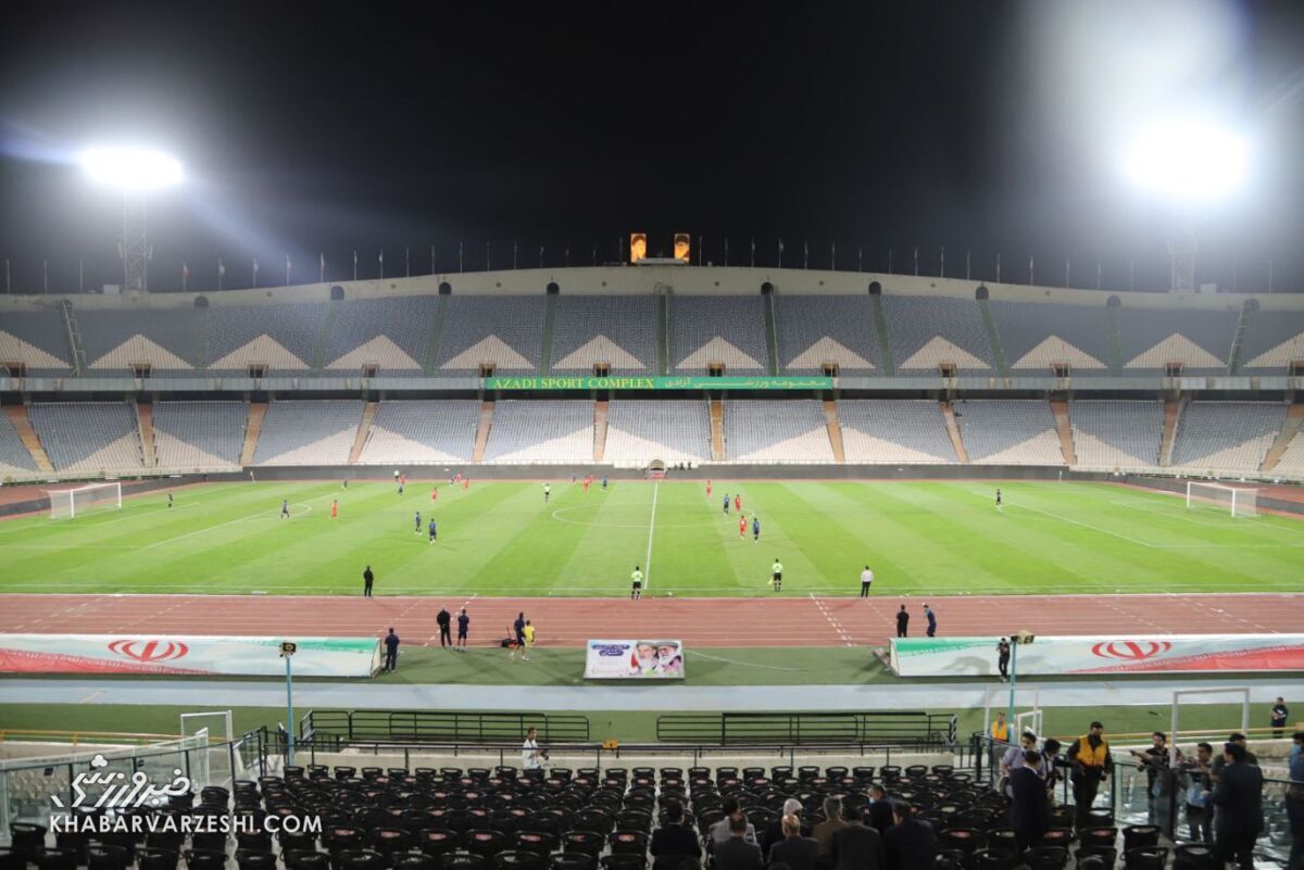 ویدیو| استادیوم آزادی به شروع لیگ و بازدید AFC نمی‌رسد