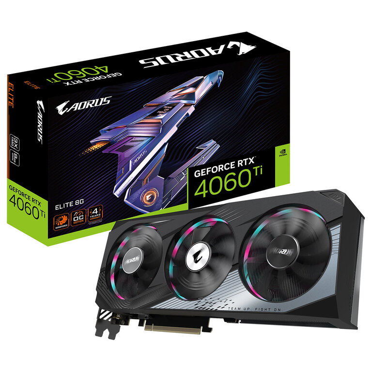 کارت گرافیک Gigabyte Aorus GeForce RTX 4060 Ti Elite 8GB