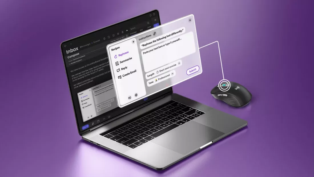Logitech فکر می­‌کند که ماوس­‌ها به هوش مصنوعی نیاز دارند